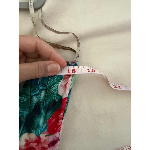 Lucy in the Sky Floral Halter Maxi Dress 42 Tropical Print Tie Neck Summer - Picture 6 of 8